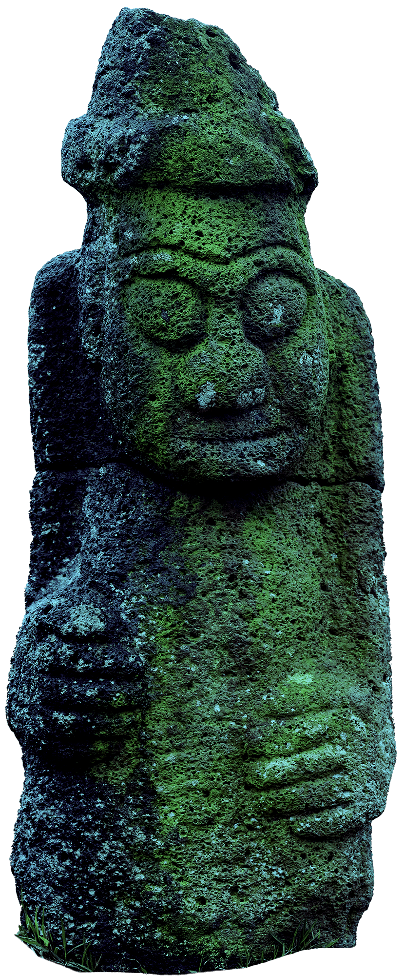 Dolharubang stone guardian — left figure